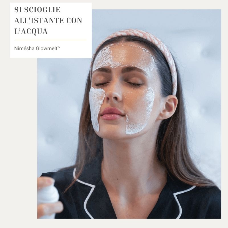 Nimésha Glowmelt™ – Film di collagene fondente per una pelle luminosa